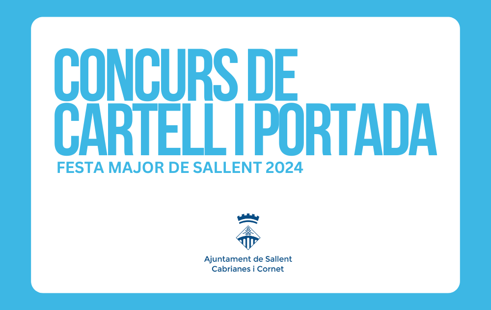 Imatge pels mitjans: 1r Concurs del cartell i portada de la Festa Major 2024